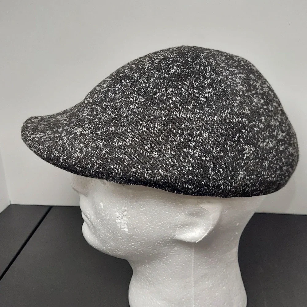 APT.9 Hat Flat Cap Newsboy Ivy Fitted Mens XL Gray‎ Knit Lined Casual Fall Warm